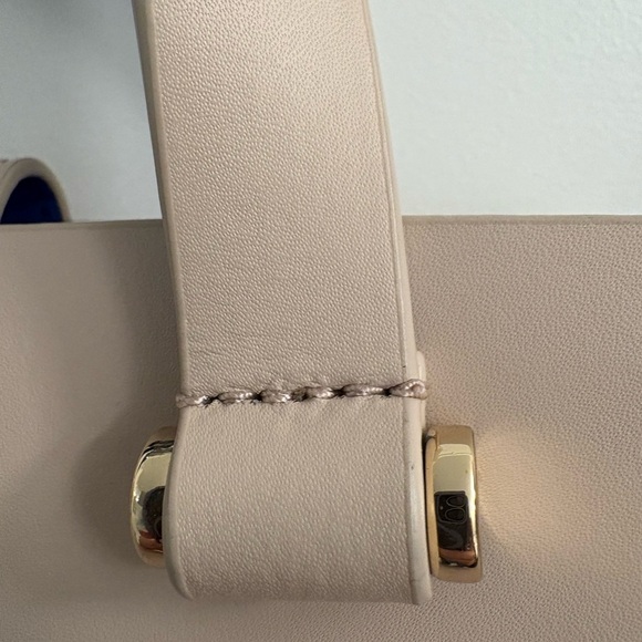 Kate Spade Arbour Hill Leather Tote Crossbody Blue Cream - Picture 3 of 16